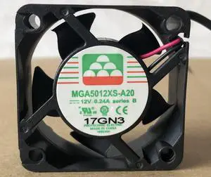 for MMGA5012XS-A20 12V 0.24A 50X50X20MM 2-Wire Cooling Fan