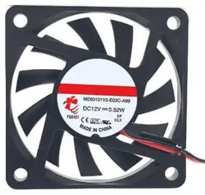 for ME60101V3-E03C-A99 12V 0.52W 60X60X10MM 2-Wire Cooling Fan