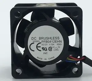 for PFB0412EHN 12V 0.72A 13000RPM 40X40X28MM 3-Wire Cooling Fan