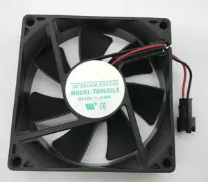 for TD8020LS 12V 0.08A 80X80X20MM 2-Wire Cooling Fan