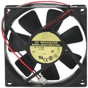for AD0824HB-A70GL 8025 24V 0.16A 8CM 80X80X25MM 2-wire cooling fan