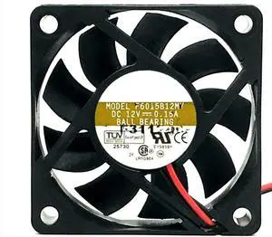 for F6015B12MY 12V 0.15A 60X60X15MM 2-Wire Cooling Fan