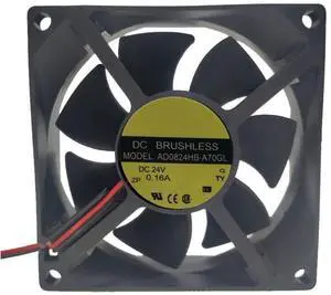 for AD0824UB-A70GL 24V 0.16A 80X80X25MM 2-Wire Cooling Fan