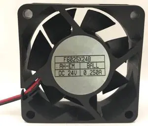 for F6025X24B 24V 0.25A 60X60X25MM 2-Wire Cooling Fan
