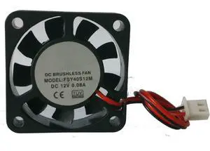 for FSY40S12M 12V 0.08A 40X40X10MM 2-Wire Cooling Fan