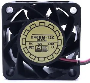 for D40BM-12C 12V 0.5A 10000RPM 40X40X20MM 2-Wire Cooling Fan