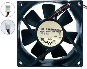 for AD0812MS-A70GL 12V 0.15A 2300RPM 80X80X25MM 2-Wire Cooling Fan