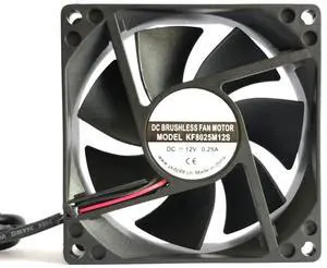 for KF8025M12S 12V 0.25A 33.18CFM 2100RPM 80X80X25MM 2-Wire Cooling Fan