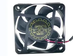 for D60SH-12 12V 0.18A 60X60X25MM 2-Wire Cooling Fan