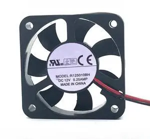 for R125010BH 5010 12V 0.25A 2-Wire 5CM Silent Cooling Fan
