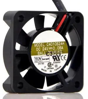 for C4010B24H 24V 0.08A 4CM 4010 Dual Ball Printer Inverter Cooling Fan