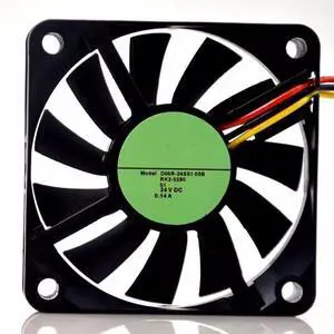 for D06R-24SS1 05B 6015 24V 0.14A 6cm 3-Wire Silent Frequency Converter Fan