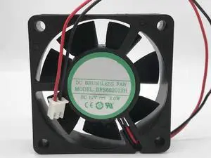 for 6020 DFS602012H DC12V 2.0W 2-Wire 6CM Silent Cooling Fan