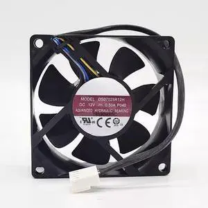 for 7025 12V 0.50A DS07025R12H 7cm 4-Wire high air Volume Chassis Silent Fan