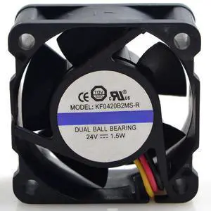 for 4020 4CM/cm KF0420B2MS-R 24V 1.5W Ball Cooling Fan