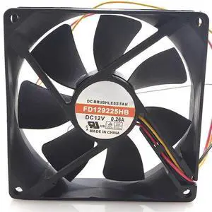 for FD129225HB 12V 0.26A 9CM/cm 9025 3-Wire Cooling Fan