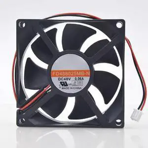 for 8CM FD488025MB-N 48V 0.06A 8025 Ball Elevator Frequency Converter Fan