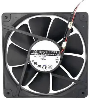 for ADN512MB-A90 DC12V 0.27A 135 * 135 * 25 Two-Wire Cabinet Power Fan