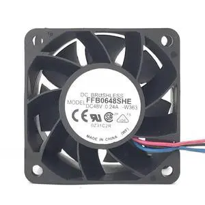 for FFB0648SHE 6038 dc48V 0.24A 6CM Inverter Cooling Fan 60X60X38MM