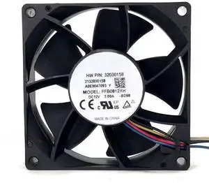 for FFB0812XH 12V 2A 4-Wire high-Speed high air Volume Violent PWM Speed Control Cooling Fan 8025