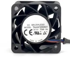 for TAA0412DDX01 4020 12V 0.90A 4CM Dual Ball 4-Wire PWM Temperature Controlled Violent Fan