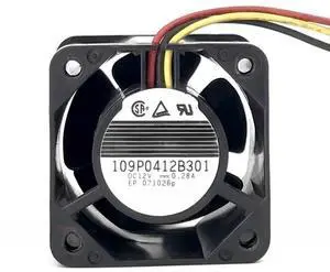 for 109P0412B301 12V 0.28A 40 * 40 * 28MM Dual Ball Bearing Chassis Cooling Fan Fan