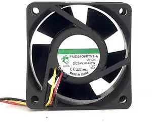 for PMD2406PTV1-A U.F.GN DC24V 4.3W 6025 Cooling Fan