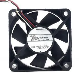 for 2406RL-05W-M59 6015 24V 0.18A 6CM Silent Frequency Converter Fan