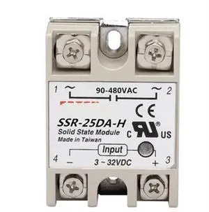 SSR-25DA Single Phase to AC 25A 480V SSR 25DA Solid State Relay SSR-25DA-H SSR-25DA Single Phase to AC 25A 480V SSR 25DA Solid State Relay SSR-25DA-H