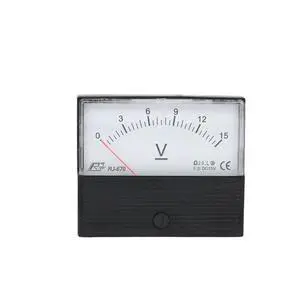 Rectangular Pointer Type DC Voltmeter RJ670 DC15V Injection molding Machine Voltmeter Pressure Current Back Pressure Current(0-15V) Rectangular Pointer Type DC Voltmeter RJ670 DC15V Injection molding Machine Voltmeter Pressure Current Back Pressure Current(0-15V)
