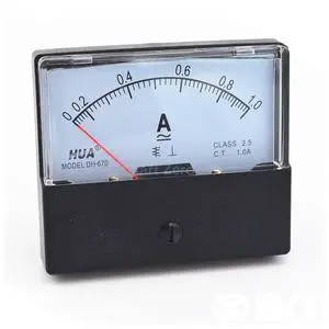 AC 0-1A Analog Panel Meter Ammeter Gauge DH-670 AC 0-1A Analog Panel Meter Ammeter Gauge DH-670