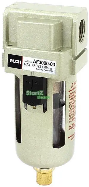 Air Filter AF3000-03 G3/8" Air Source Treatment Unit type standard type Air Filter AF3000-03 G3/8" Air Source Treatment Unit type standard type