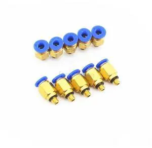 6mm Tube X M5 Thread Quick Connector Pneumatic Air Fittings 10Pcs PC6-M5 6mm Tube X M5 Thread Quick Connector Pneumatic Air Fittings 10Pcs PC6-M5