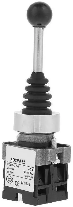 2NO Spring Return Joystick Switch 2 Position Momentary Control Switch for XD2PA22CR, 22mm Mounting Hole Diameter 2NO Spring Return Joystick Switch 2 Position Momentary Control Switch for XD2PA22CR, 22mm Mounting Hole Diameter