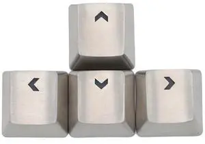 teamwolf stainless steel MX Keycap silver color metal keycap for mechanical keyboard gaming key arrow key light through back lit teamwolf stainless steel MX Keycap silver color metal keycap for mechanical keyboard gaming key arrow key light through back lit