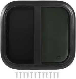 UV Push Pull RV Window with Net Black Aluminum Alloy Frame Tempered Glass for Caravan Camper Trailer More UV Push Pull RV Window with Net Black Aluminum Alloy Frame Tempered Glass for Caravan Camper Trailer More