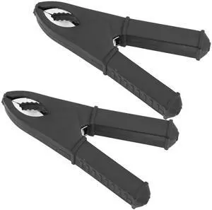 Black - 2 Pieces Insulated Alligator Clip 100mm Pure Copper Plated Battery Test Connector with PVC Insulation Sheath - Suitable for Charging and Circuit Testing. (Black) Black - 2 Pieces Insulated Alligator Clip 100mm Pure Copper Plated Battery Test Connector with PVC Insulation Sheath - Suitable for Charging and Circuit Testing. (Black)