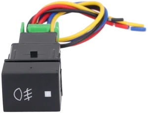 for Car Modification - Fog Light Switch with LED Indicator and Wiring Harness - 10A 12V ABS Electrical Switch with IP67 Protection for Automotive Fog Lights and Various Equipment for Car Modification - Fog Light Switch with LED Indicator and Wiring Harness - 10A 12V ABS Electrical Switch with IP67 Protection for Automotive Fog Lights and Various Equipment