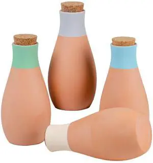 4 Pack Terracotta Self-Watering Spikes for Plants, Large Ceramic Garden Watering Spikes, Vibrant Colors Reducing Water Waste 4 Pack Terracotta Self-Watering Spikes for Plants, Large Ceramic Garden Watering Spikes, Vibrant Colors Reducing Water Waste