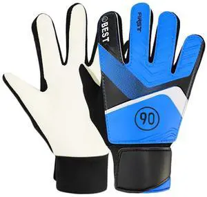 Full Finger Children s Goalkeeper Anti-Slip Breathable Goalie with Hand Anti-Collision Comfortable Faux Leather Latex Soccer Full Finger Children s Goalkeeper Anti-Slip Breathable Goalie with Hand Anti-Collision Comfortable Faux Leather Latex Soccer