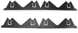 2 Pair Stainless Steel Gap Covers Heat Filler Easy Adjustable Length Trim Kit for Kitchen 2 Pair Stainless Steel Gap Covers Heat Filler Easy Adjustable Length Trim Kit for Kitchen