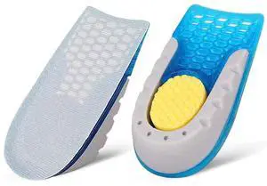 Heel Lift Inserts Height Increase Insole Silicone Shoe Lifts with Cushion Support Breathable Half Insoles for Men Women Adjustable Height 1.5cm Blue Heel Lift Inserts Height Increase Insole Silicone Shoe Lifts with Cushion Support Breathable Half Insoles for Men Women Adjustable Height 1.5cm Blue