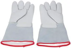 Antifreeze Thickened Leather Gloves Low Temperature Protective for Liquid Nitrogen Dry Ice Handling Extreme Cold Industrial Environments Antifreeze Thickened Leather Gloves Low Temperature Protective for Liquid Nitrogen Dry Ice Handling Extreme Cold Industrial Environments