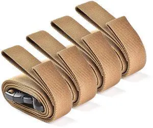 4 Packs Adjustable Utility Straps with Quick-Release Buckles for Outdoor Camping Luggage Packing 4 Packs Adjustable Utility Straps with Quick-Release Buckles for Outdoor Camping Luggage Packing