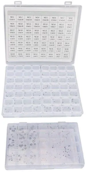 Watch Crown O Ring Rubber Washer Assortment Kit, 80 Sizes Water Watch Crown O Rings for Watch Repair, Includes 800 Premium Rubber Rings with Storage Boxes for Watch Crown O Ring Rubber Washer Assortment Kit, 80 Sizes Water Watch Crown O Rings for Watch Repair, Includes 800 Premium Rubber Rings with Storage Boxes for