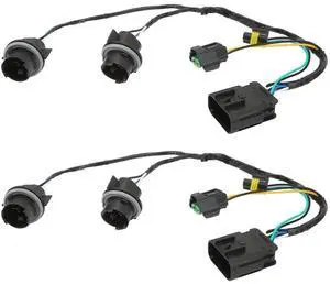 Headlight Wiring Harness 2 Pcs, Left Right Headlamp Socket Wire Harness for 1500 2500 HD 3500 HD - OE Number 25962806, Durable ABS Construction, Easy Installation Headlight Wiring Harness 2 Pcs, Left Right Headlamp Socket Wire Harness for 1500 2500 HD 3500 HD - OE Number 25962806, Durable ABS Construction, Easy Installation