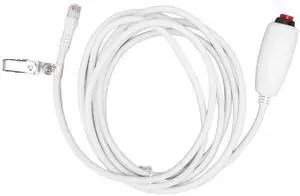 Nurse Call Cable Universal Crystal Head 6P4C Replacement Push Cord, Red Emergency Alert Cord with Clip for Nurse Station, Patient Assistance System, 9.8ft Nurse Call Cable Universal Crystal Head 6P4C Replacement Push Cord, Red Emergency Alert Cord with Clip for Nurse Station, Patient Assistance System, 9.8ft
