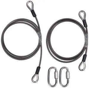 2 Pcs Trailer Tailgate Lift Cable with EZ Spring Clip, High Strength Metal Replacement for Gorilla Trailer 125542, Easy Install Lift Assist Rope for Trailer Gate 2 Pcs Trailer Tailgate Lift Cable with EZ Spring Clip, High Strength Metal Replacement for Gorilla Trailer 125542, Easy Install Lift Assist Rope for Trailer Gate