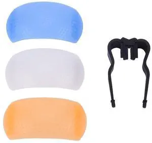 Practical 3 Color 8741mm Flash Bounce Diffuser Cover, Flash Diffuser Cover, Pop-Up for Camera Flash Photography Practical 3 Color 8741mm Flash Bounce Diffuser Cover, Flash Diffuser Cover, Pop-Up for Camera Flash Photography