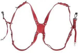 Camera Harness Shoulder Strap, Adjustable Dual Shoulder Leather Strap, Buckles for DSLR SLR Cameras & Photography Enthusiasts (Red) Camera Harness Shoulder Strap, Adjustable Dual Shoulder Leather Strap, Buckles for DSLR SLR Cameras & Photography Enthusiasts (Red)